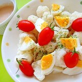カリフラワーとゆで卵のサラダ